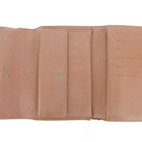 Louis Vuitton Three Folded Wallet Monogram Beige Monogram Canvas Used G1426 - Picture 6 of 10